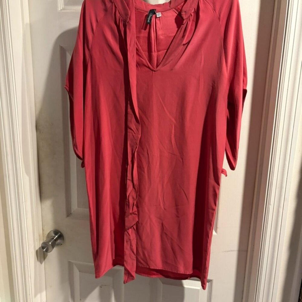 burnt orange shirt dress